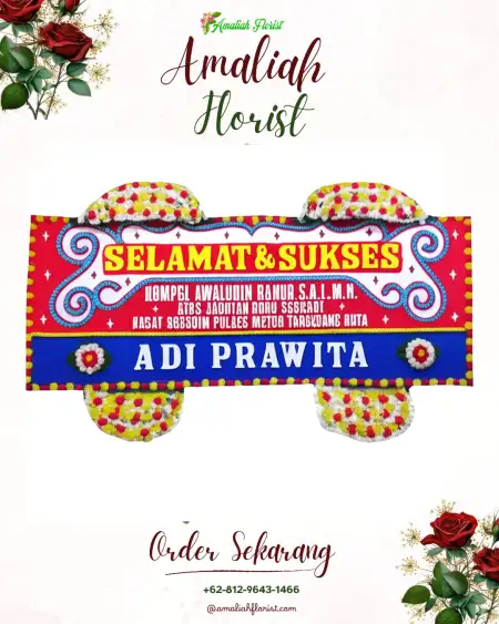 Papan Bunga Ucapan Selamat Bojanegara